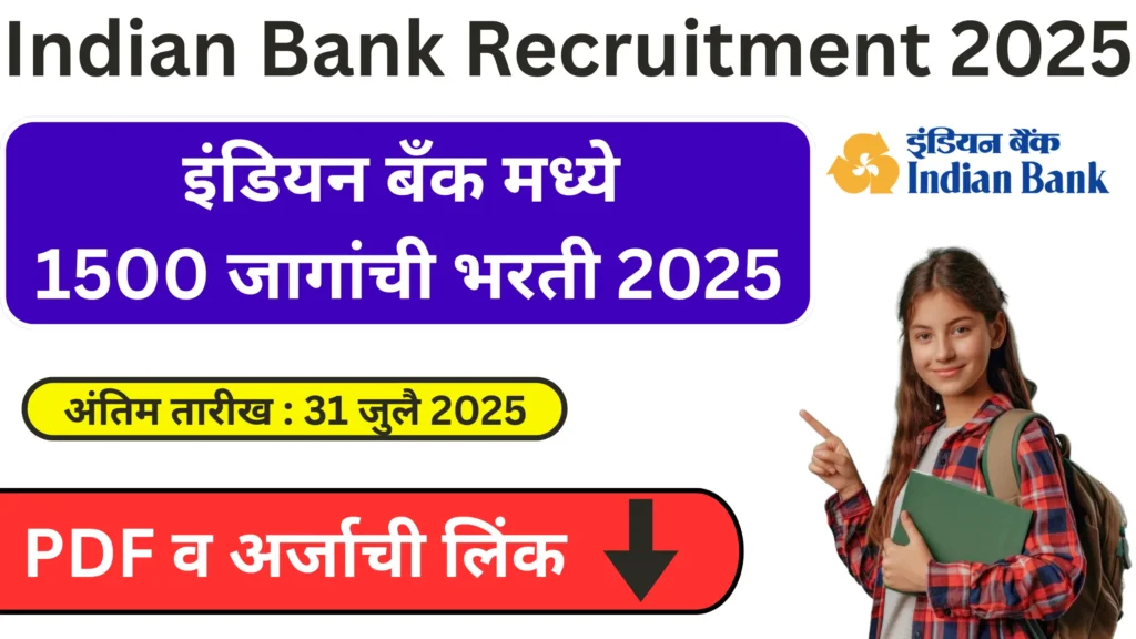 Indian Bank Apprentice Recruitment 2025