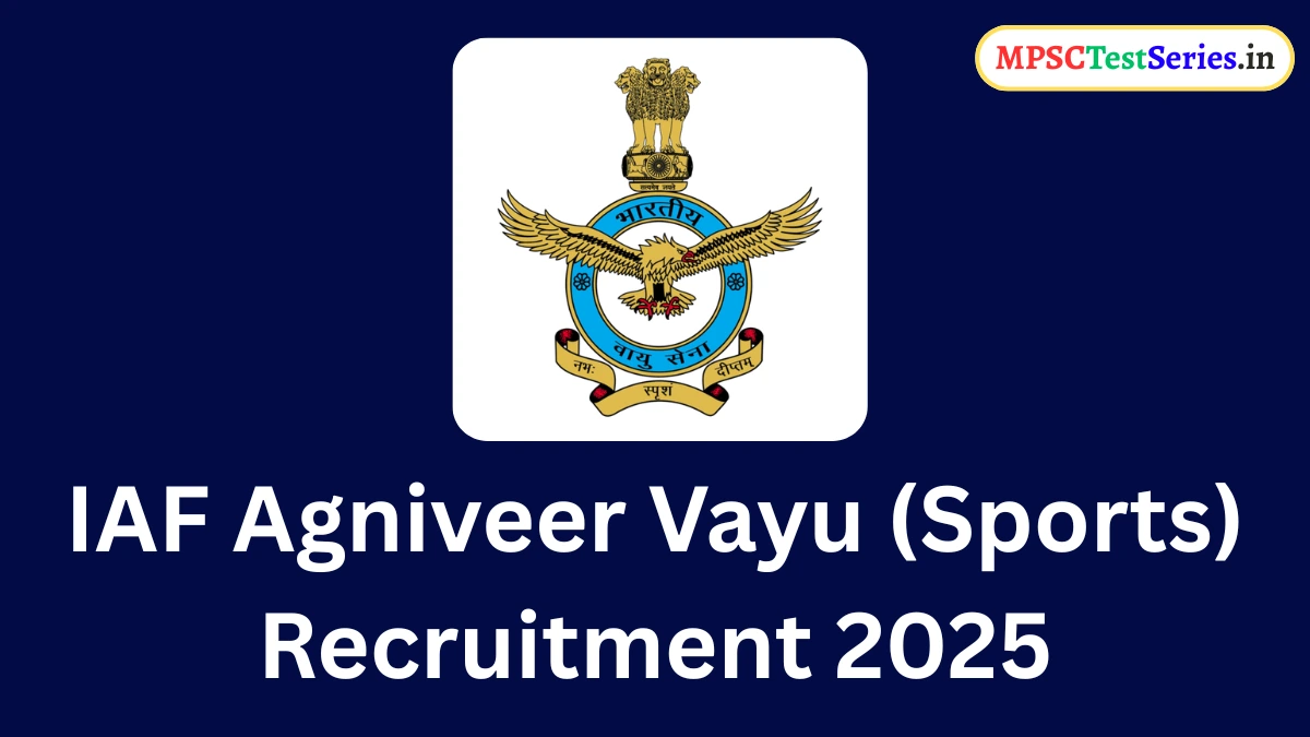 IAF Agniveer Vayu Sports Recruitment 2025