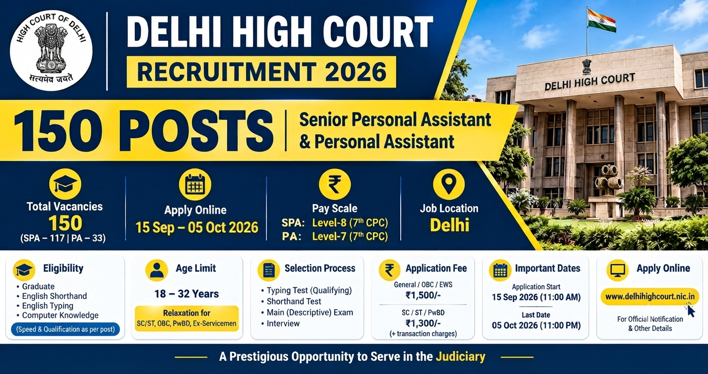 Delhi High Court Recruitment 2026
